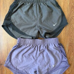 Nike Dri-FIT Black and Purple Shorts